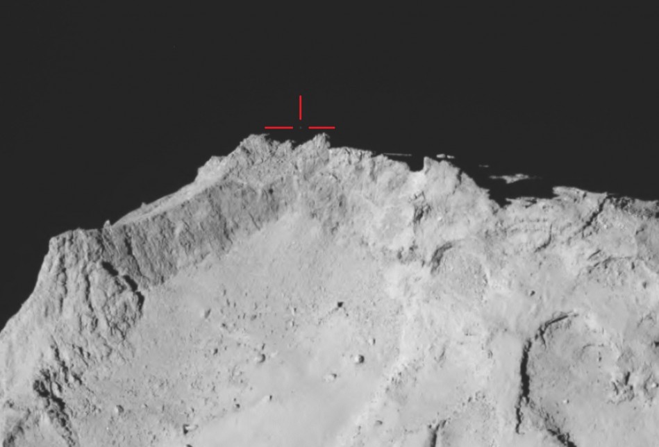 Philae traveling above comet 67P